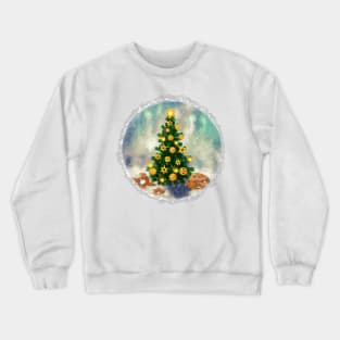 Steampunk Christmas Tree Crewneck Sweatshirt